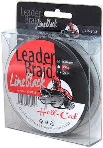 Hell-cat návazcová šňůra leader braid line black 20 m-průměr 0