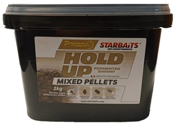 Starbaits pelety hold up fermented shrimp mixed 2 kg