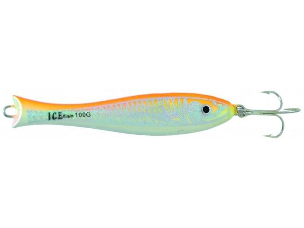 Ice fish pilker 3d oražovozelená - 300 g