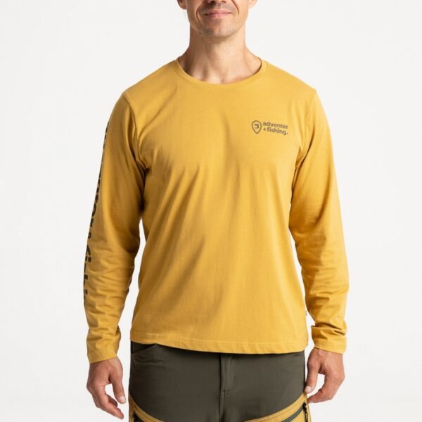 Adventer & fishing tričko dlouhý rukáv sand - velikost xl