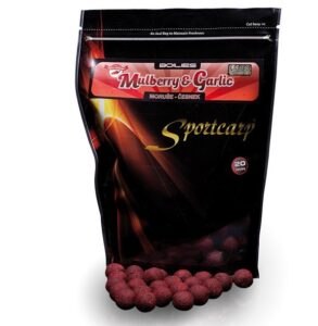 Sportcarp tvrzené boilies hard ons mulberry garlic-1 kg 20 mm