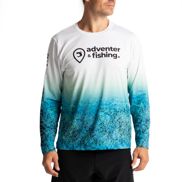 Adventer & fishing funkční  uv tričko white bluefin trevally - velikost s