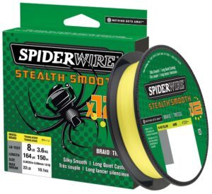 Spiderwire splétaná šňůra stealth smooth 12 hi-vis žlutá 150 m - 0