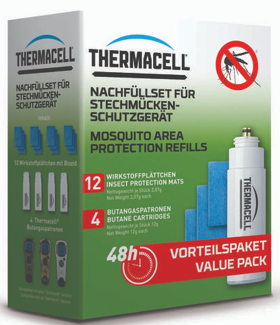Thermacell náhradní náplně 12 ks + kartuše 4 ks