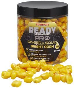 Starbaits kukuřice bright ready seeds 250 ml - pro ginger squid