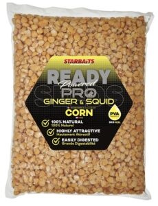 Starbaits kukuřice ready seeds pro ginger squid - 3 kg