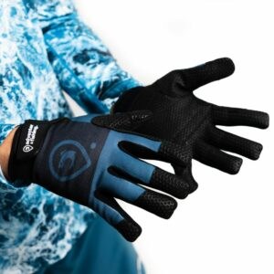 Adventer & fishing rukavice pro chytání na moři petrol - l-xl