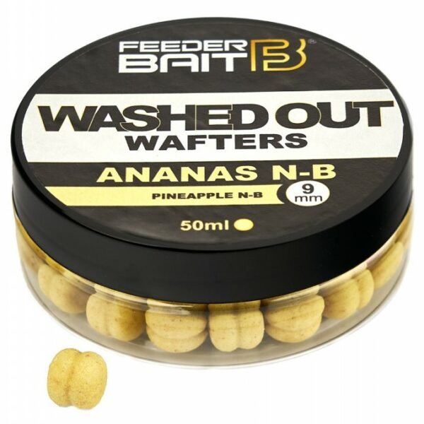 Feederbait washed out wafters 9 mm - ananas n-b