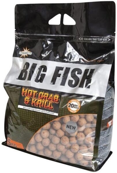 Dynamite baits boilies big fish hot crab krill - 5 kg 20 mm