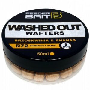 Feederbait washed out wafters 9 mm - r72- broskev/ananas