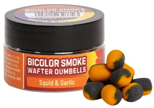 Benzar mix bicolor smoke wafters dumbells 10x8 mm 30 ml - squid-česnek