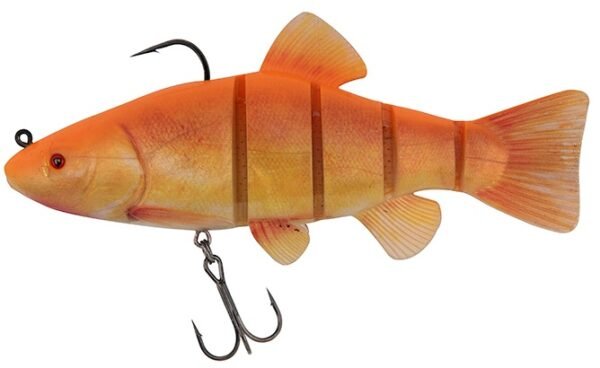 Fox rage gumová nástraha replicant jointed super natural golden tench - 18 cm