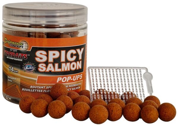 Starbaits plovoucí boilie pop up spicy salmon 80 g -14 mm
