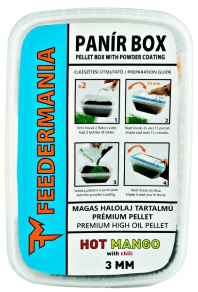 Feedermania pelety panir box 3 mm 430 g - hot mango