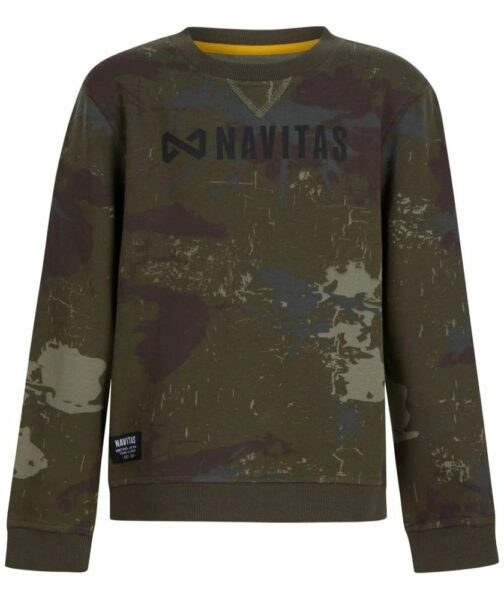 Navitas mikina identity camo kids sweatshirt - 9-10 let