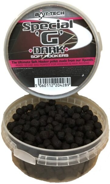 Bait-tech měkčené pelety soft hookers special g 180 ml 6 mm - dark