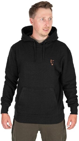 Fox mikina collection hoody black orange - s