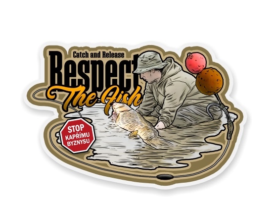 4anglersdesign samolepka 54 catch and release respect the fish cz
